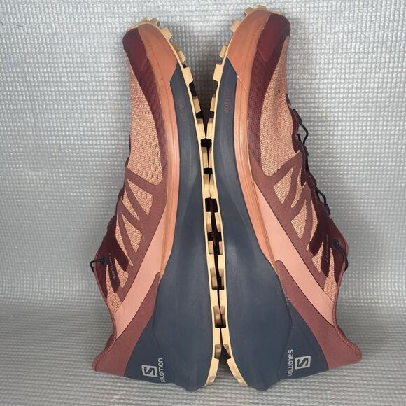 Salomon Sense Ride 4 Women's Size 9 Trail Running Shoes Salmon Ortholite Footbed - Picture 7 of 11